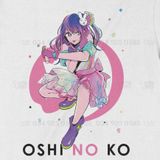  Áo thun Ai Hoshino - Oshi no Ko, Trùm Cuối Anime, Unisex  Cotton 100% 2 màu nam nữ 0271 