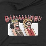  Áo Hoodie Damn! One Piece, Trùm Cuối Anime Cine, Nỉ Bông 100% 2 màu nam nữ 0147 
