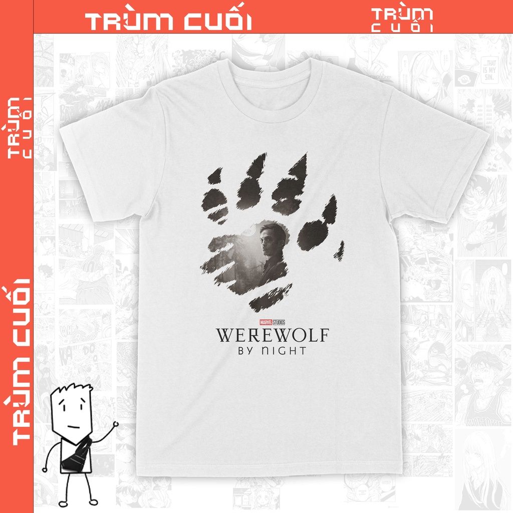  Áo thun Jack Russell - Werewolf by Night, Trùm Cuôi Marvel Cine, Unisex Cotton 100% 2 màu nam nữ 0099 
