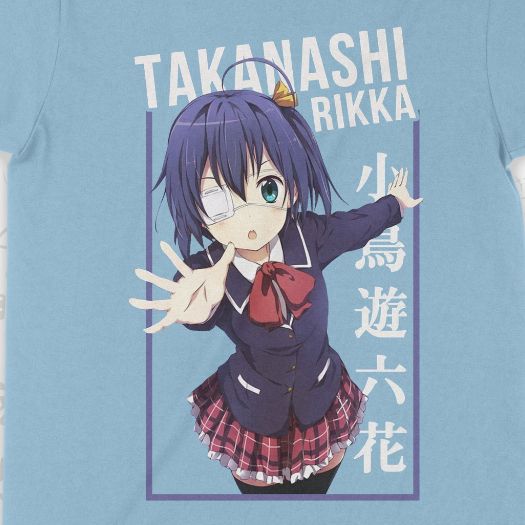  Áo thun Takanashi Rikka Kai, Trùm Cuối Anime, Unisex Cotton 100% 3 màu nam nữ 0342 