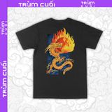  Áo thun 2 mặt Hỏa Thần Long, Trùm Cuối Đăng Hỏa Chi Thần 2024, Unisex Cotton 100% 2 màu nam nữ 