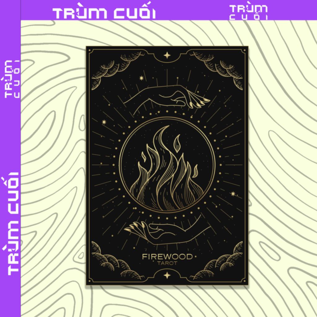  Áo thun Tarot Firewood, Firewood x Trùm Cuối, Unisex Cotton 100% 2 màu nam nữ 0401 