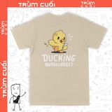  Áo thun 2 mặt Duck You, Trùm Cuối Casual, Unisex Cotton 100% 2 mặt 0302 