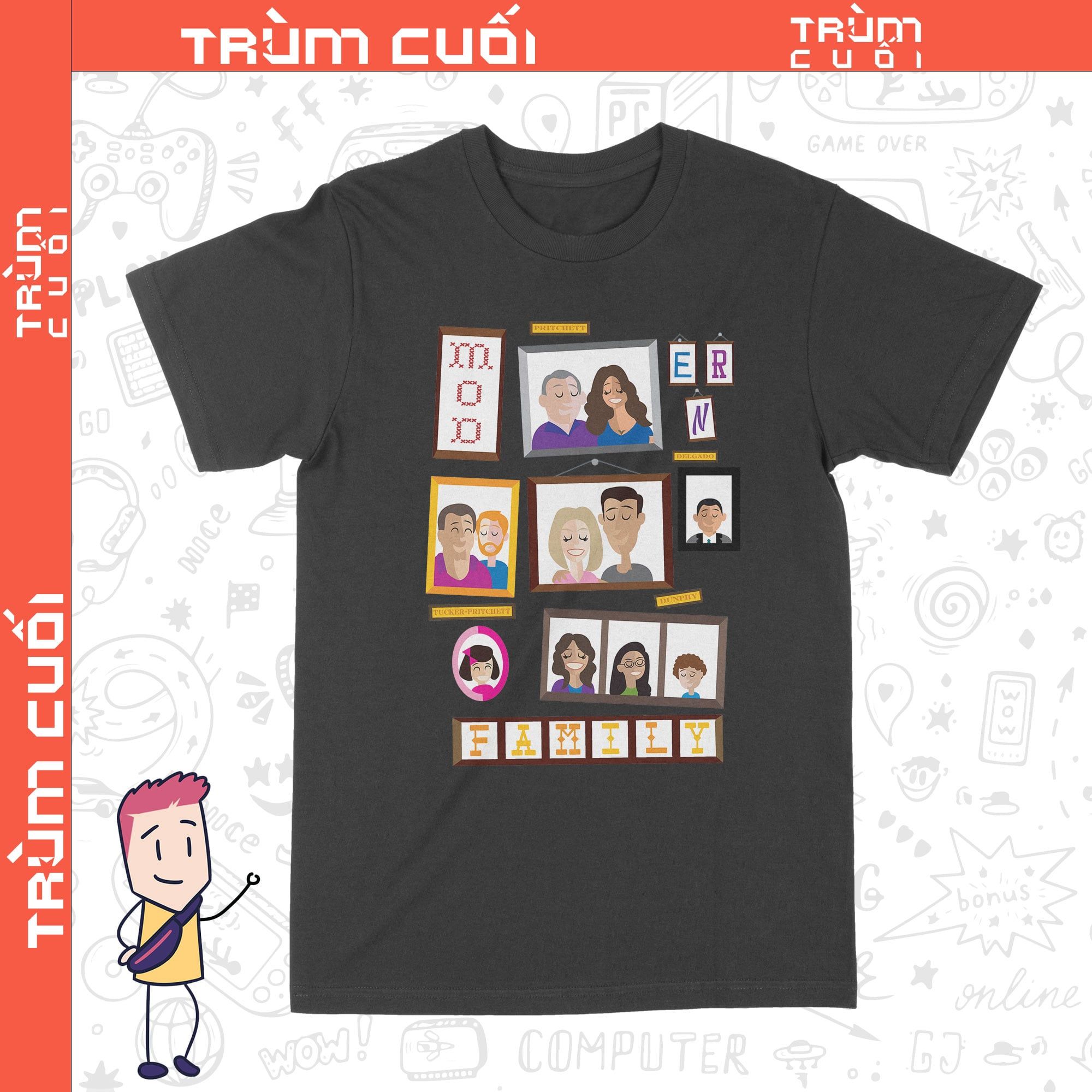  Áo thun Gia Đình Hiện Đại - Modern Family, Trùm Cuối Cine, Unisex Cotton 100% 2 màu nam nữ 0278 