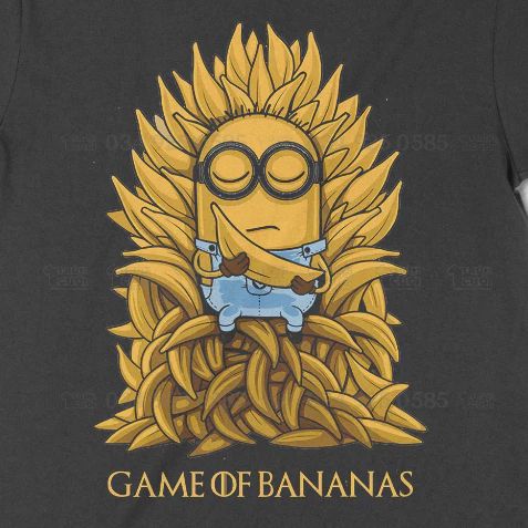  Áo thun Game of Bananas, Trùm Cuối Meme Cartoon, Unisex Cotton 100% 2 màu nam nữ 0320 