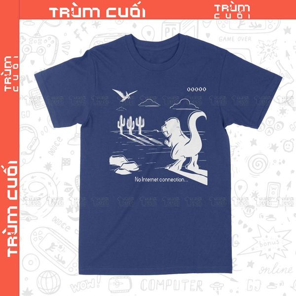  Áo thun Chrome Dino - Khủng Long Việt Dã, Trùm Cuối Game, Unisex Cotton 100% 2 màu nam nữ 0423 