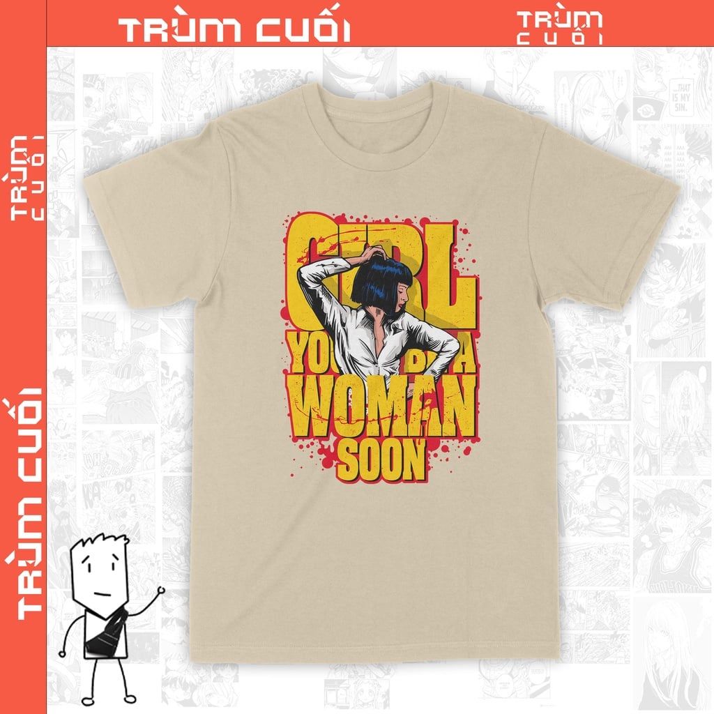  Áo thun Pulp Fiction - Movie Trùm Cuối Cine, Cotton 100% 2 màu nam nữ 016 