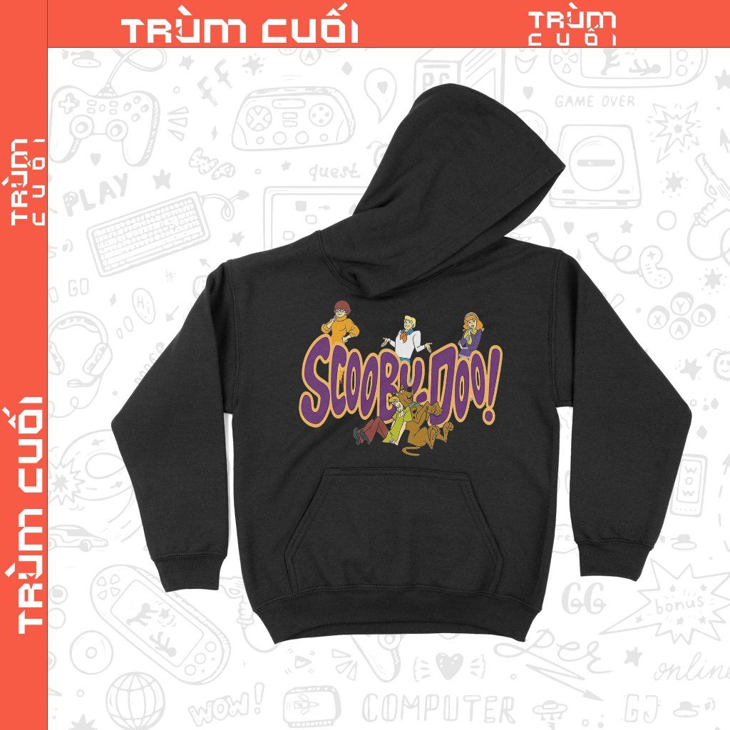  Áo Hoodie phim Scooby-Doo, Trùm Cuối Cine Cartoon, Nỉ Bông 100% Unisex nam nữ 0361 