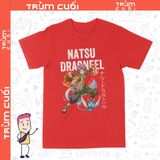  Áo thun Natsu - Fairy Tails, Trùm Cuối Anime, Unisex Cotton 100% 2 màu nam nữ 0341 