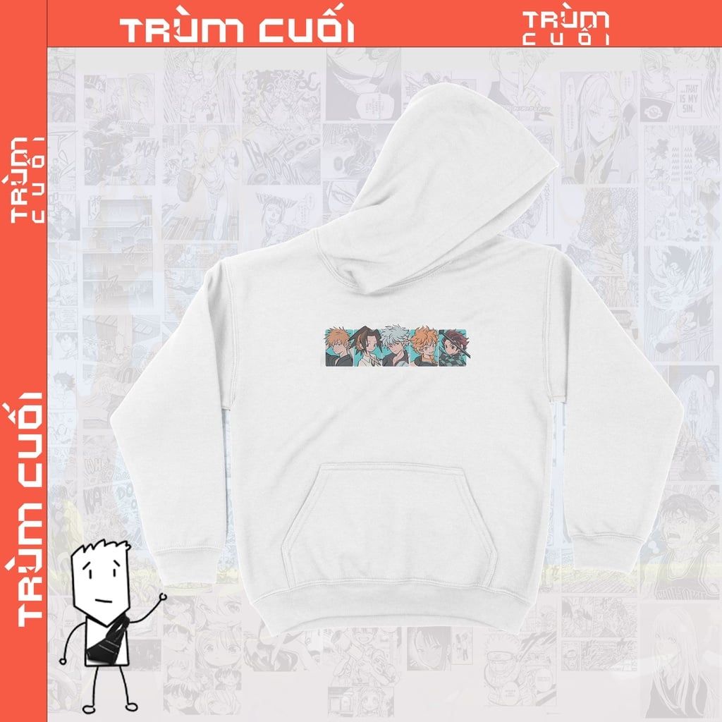  Áo  Hoodie Manga Main Kinh Điển 2 Unisex TSHIRT-HOLIC Manga Anime,  Nỉ Bông 100% 2 màu nam nữ 