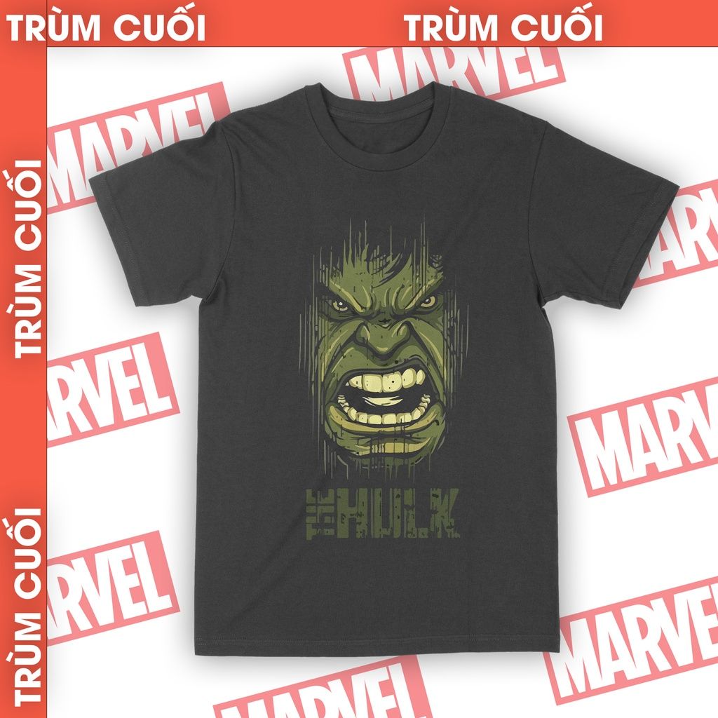  Áo thun The Hulk Avengers, Trùm Cuối Marvel Movie, Unisex Cotton 100% 2 màu nam nữ 0036 