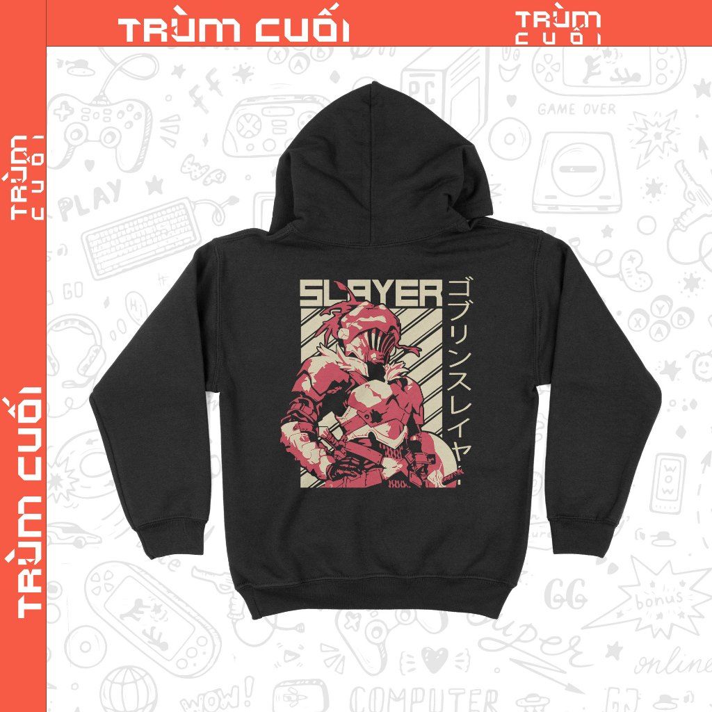  Áo Hoodie Goblin Slayer, Trùm Cuối Manga Anime, Nỉ Bông 100% Unisex nam nữ 0364 