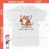  Áo thun Cáo Mặc Kệ, Trùm Cuối Casual Meme, Unisex Cotton 100% 2 màu nam nữ 0304 