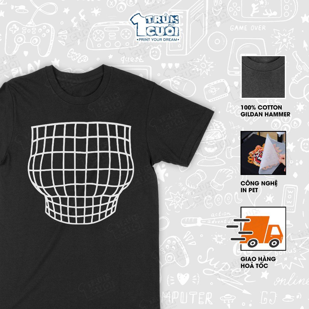  Áo thun 3D Buff Ngực, Trùm Cuối Meme, Cotton 100% Unisex 2 màu nam nữ 0445 