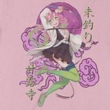  Áo thun Luyến Trụ - Mitsuri Kanroji: Kimetsu no Yaiba,Trùm Cuối Anime, Unisex Cotton 100% 2 màu nam nữ 0299 