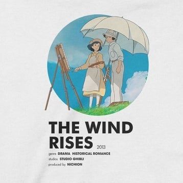  Áo Sweater The Wind Rise - Ghibli, Trùm cuối Anime Cine, Unisex Nỉ Bông 100% 2 màu nam nữ 0121 