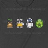  Áo thun Wall E, Trùm Cuối Cartoon, Unisex Cotton 100% 2 màu nam nữ 0037 