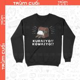  Áo Sweater Frienne Kuraiyo Kowaiyo - Pháp Sư Tiễn Táng, Trùm Cuối Anime, Nỉ Bông 100% Unisex nam nữ 0407 