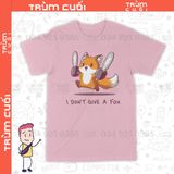  Áo thun Cáo Mặc Kệ, Trùm Cuối Casual Meme, Unisex Cotton 100% 2 màu nam nữ 0304 