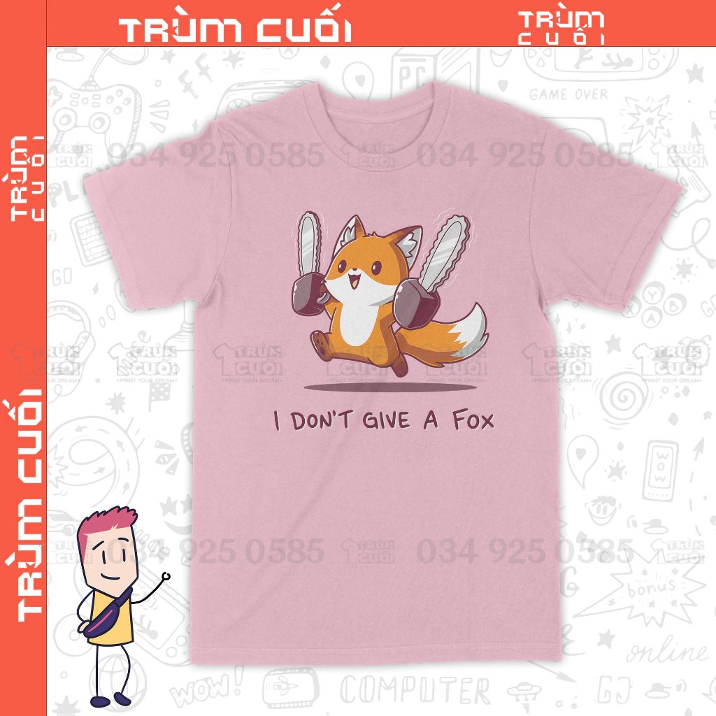  Áo thun Cáo Mặc Kệ, Trùm Cuối Casual Meme, Unisex Cotton 100% 2 màu nam nữ 0304 