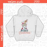  Áo Hoodie Giáng Sinh của Tâm và Gia Huy, Trùm Cuối Cartoon Christmas Festival, Nỉ Bông 100% Unisex nam nữ 0377 