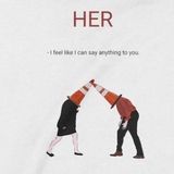  Áo Sweater HER, Trùm Cuối Cine, Unisex Nỉ Bông 100% 2 màu nam nữ 0089 