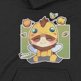  Áo hoodie Teemo Beemo Unisex Trùm Cuối Game, Nỉ Bông 100% 2 màu nam nữ 0097 