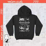  Áo Hoodie Horizon Forbidden West Trùm cuối Game, Cotton 100% 2 màu nam nữ 0139 140 