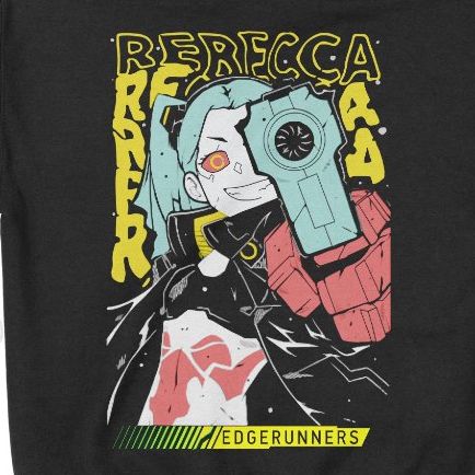  Áo Hoodie Rebecca - Cyberpunk Edgerunner, Trùm Cuối Game Anime, Unisex Nỉ Bông 100% 2 màu nam nữ 0357 