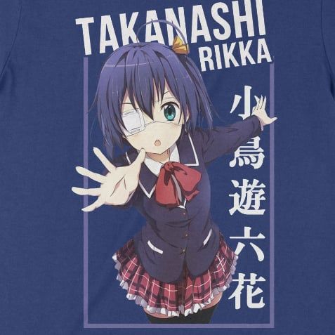  Áo thun Takanashi Rikka Kai, Trùm Cuối Anime, Unisex Cotton 100% 3 màu nam nữ 0342 