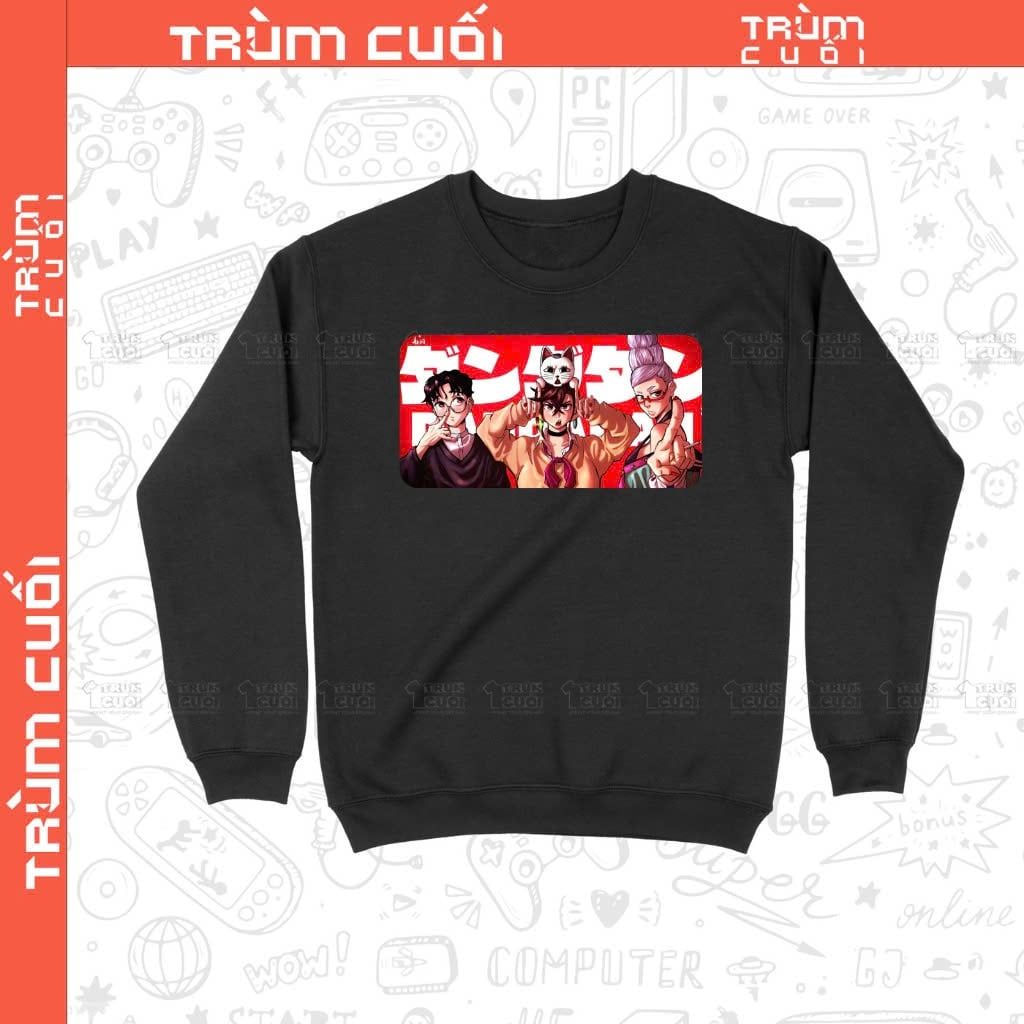  Áo Sweater Bộ 3 - Dandadan, Trùm Cuối Anime Dandadan, Unisex Nỉ Bông100% 4 màu nam nữ 0453 
