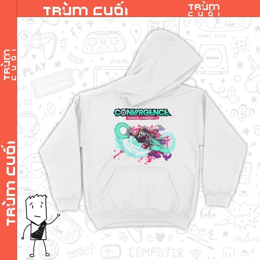  Áo Hoodie Ekko/CONVERGENCE: A League of Legends Story - LMHT, Trùm cuối Game, Cotton 100% 2 màu nam nữ 0169 