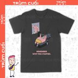  Áo thun Patrick Star Nỗ Lực, Trùm Cuối Cartoon, Unisex Cotton 100% 2 màu nam nữ 0316 