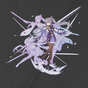  Áo thun Keqing - Ước Nguyện, Trùm Cuối Game Genshin, Unisex Cotton 100% 2 màu nam nữ 0250 