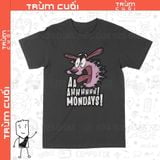  Áo thun Coward Dog, Trùm cuối Cartoon Cine,Unisex Cotton 100% 2 màu nam nữ 0210 