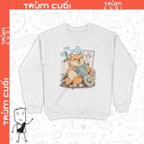  Áo Sweater Legend of Shiba, Trùm Cuối Game, Unisex Nỉ Bông 100% 2 màu nam nữ 0213 