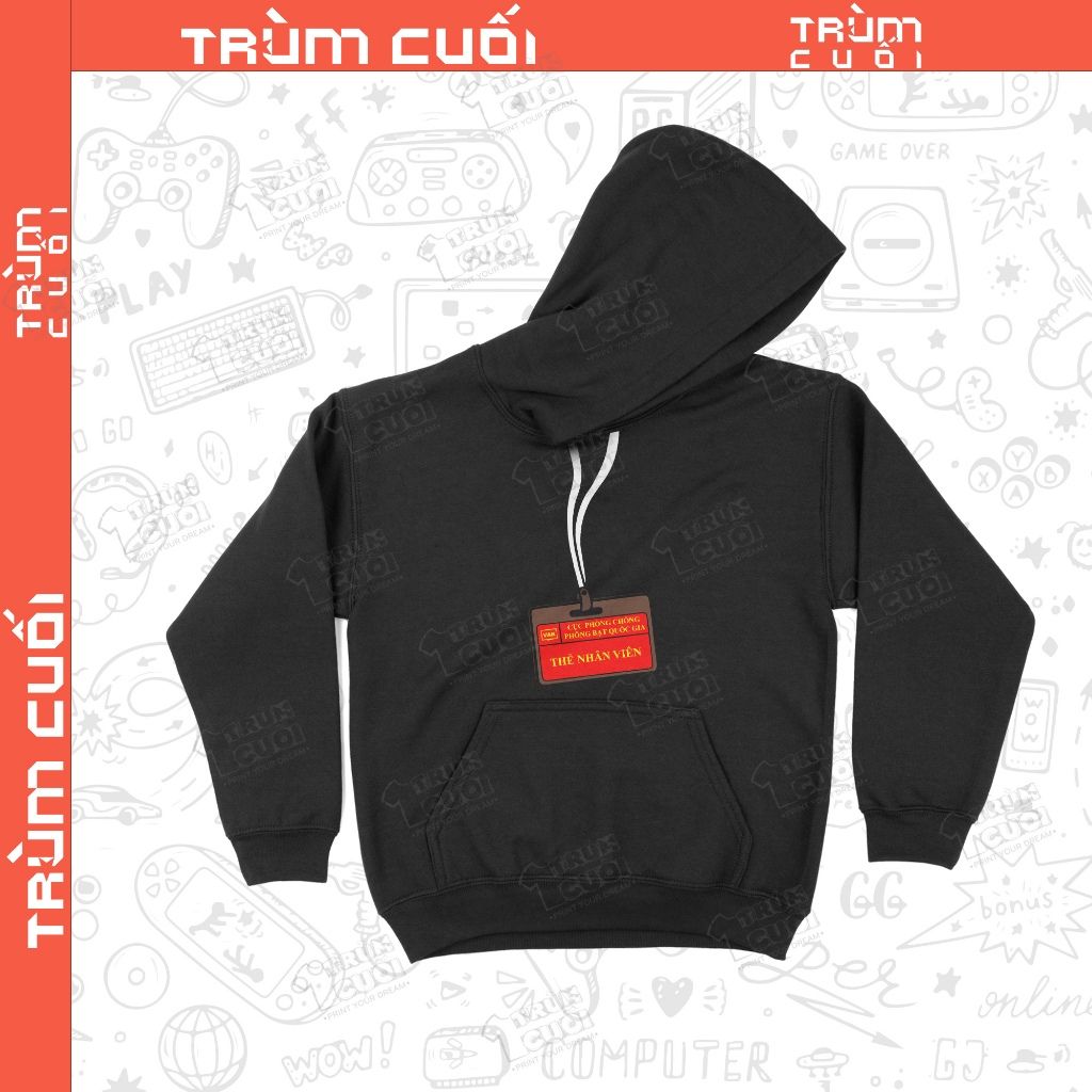  Áo Hoodie Nhân Viên Cục Phòng Chống Phông Bạt, Trùm Cuối Meme, Nỉ Bông 100% Unisex nam nữ 0442 
