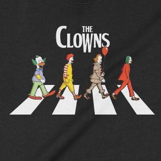 Áo sweater Tứ Đại Danh Hề - The Clowns, Trùm Cuối Halloween Horror Fes, Unisex Nỉ Bông 100% 2 màu nam nữ 0352 