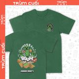  Áo thun 2 mặt Minecraft - Boom, Trùm Cuối Game. Unisex Cotton 100% 2 màu nam nữ 0434 