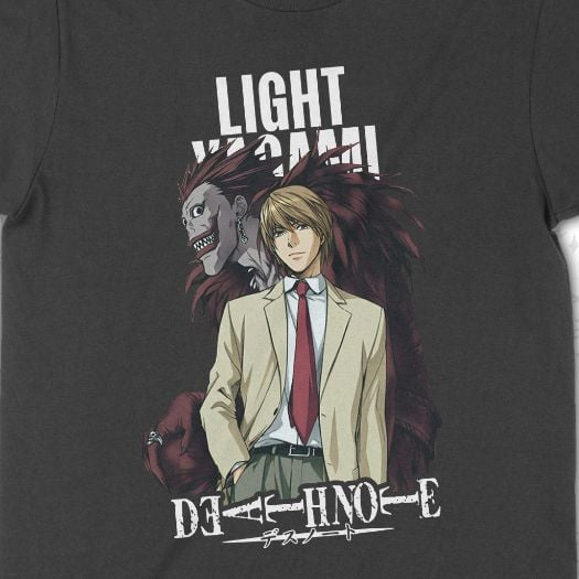  Áo thun Chết Nốt - Light Yagami, Trùm Cuối Manga Anime, Unisex Cotton 100% 2 màu nam nữ 0335 