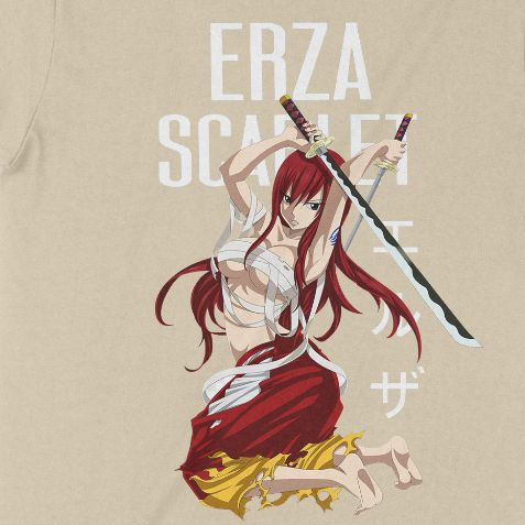 Áo thun Erza Scarlet - Fairy Tails, Trùm Cuối Anime, Unisex Cotton 100% 6 màu nam nữ 0340 