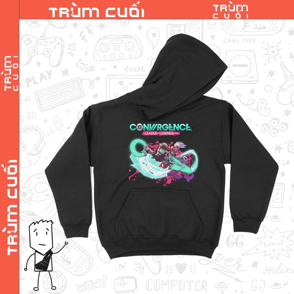  Áo Hoodie Ekko/CONVERGENCE: A League of Legends Story - LMHT, Trùm cuối Game, Cotton 100% 2 màu nam nữ 0169 