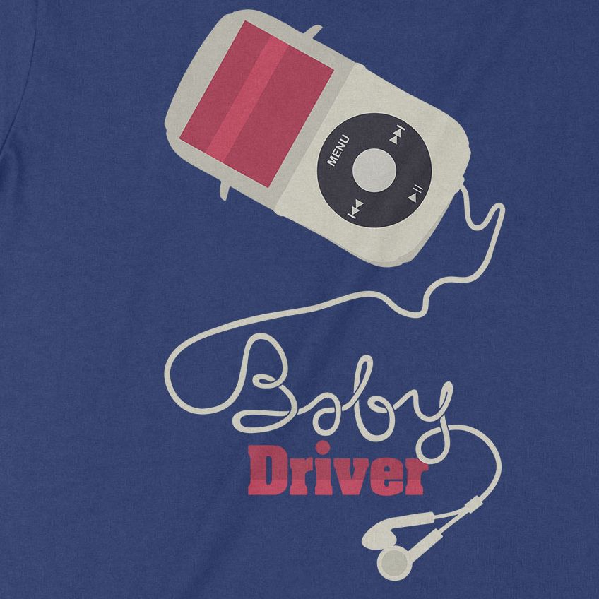  Áo thun Quái Xế Baby - Baby Driver, Trùm Cuối Cine, Cotton 100% 2 màu nam nữ 0274 