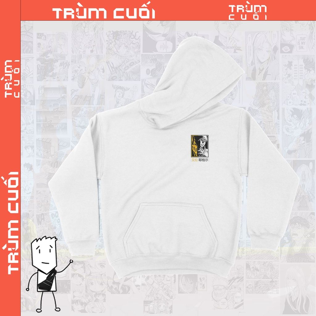  Áo  Hoodie Attack on Titan: Eren Yeager Unisex TSHIRT-HOLIC Anime,  Nỉ Bông 100% 2 màu nam nữ 