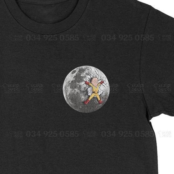  Áo thun One Punch Man: Saitama Chibi Unisex Trùm Cuối Anime, Cotton 100% 2 màu nam nữ 0009 