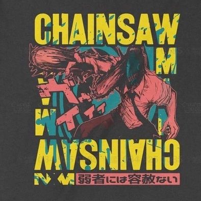  Áo thun It's Chainsaw Time - Chainsaw Man, Unisex Trùm Cuối Game, Cotton 100% 2 màu nam nữ 0152 