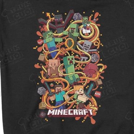  Áo Hoodie Minecraft - Graffity, Trùm Cuối Game, Nỉ Bông 100% Unisex nam nữ 0435 