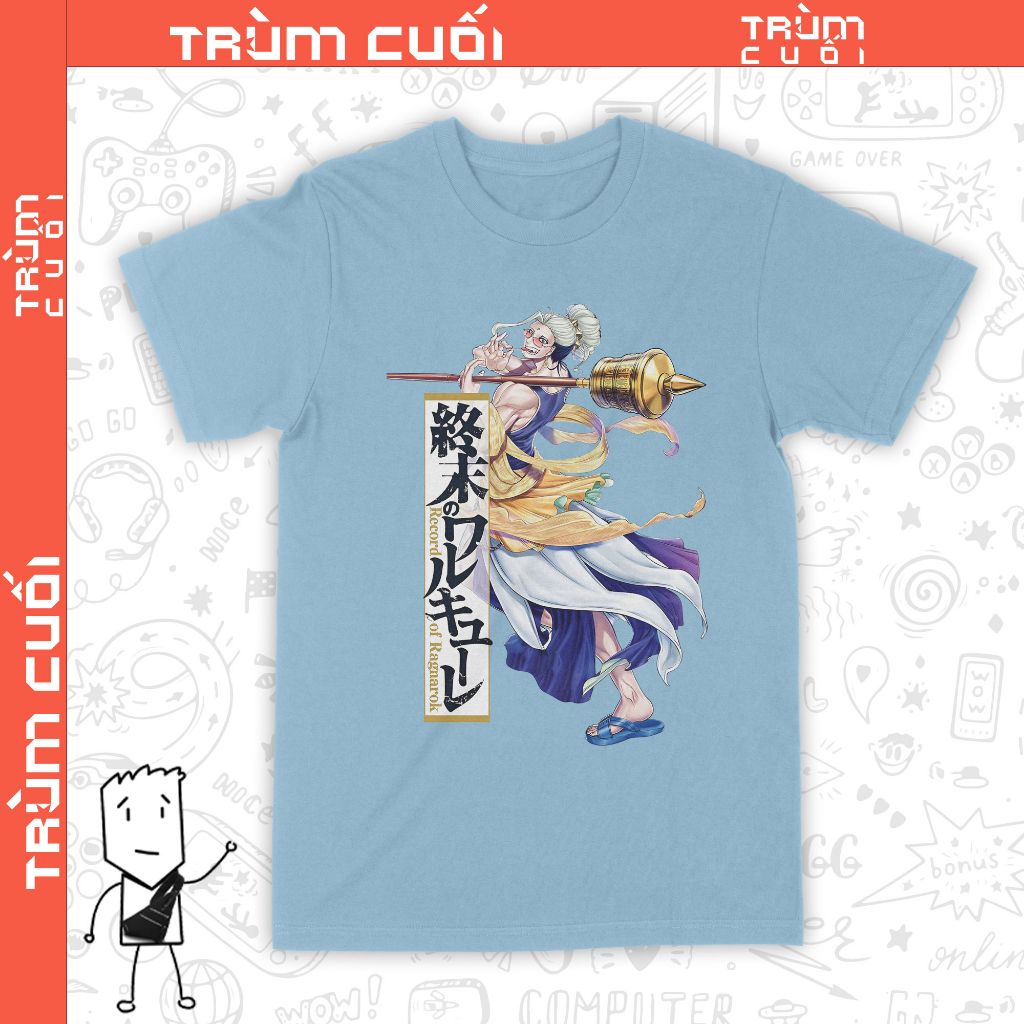  Áo thun Thích Ca - Record of Ragnarok, Trùm Cuối Anime, Unisex Cotton 100% 8 màu nam nữ 0337 