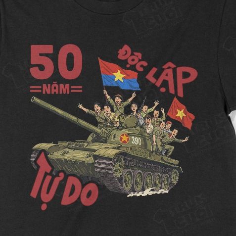  Áo thun 50 Năm Độc Lập, Trùm Cuối Việt Nam, Unisex Cotton 100% 4 màu nam nữ 0304 