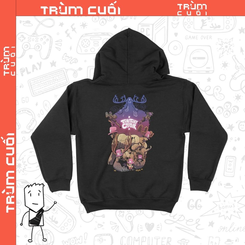  Áo Hoodie Tony Tony Chopper - One Piece,Trùm Cuối Anime Cine, Nỉ Bông100% 2 màu nam nữ 0161 